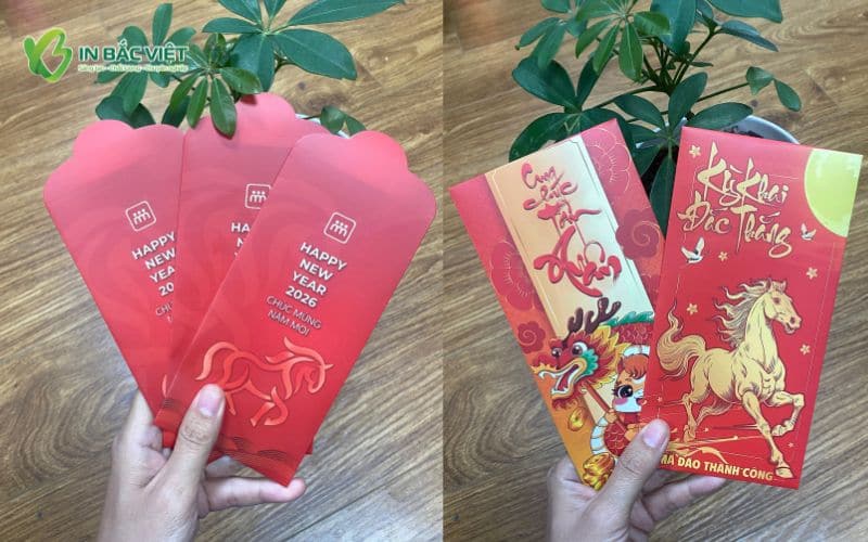 Mẫu bao lì xì con ngựa với nhiều phong cách thiết kế khác nhau, phù hợp cho Tết Bính Ngọ