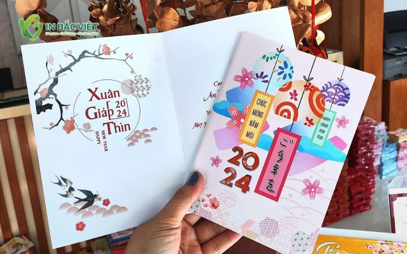 Quy cách in thiệp chúc mừng năm mới tại In Bắc Việt