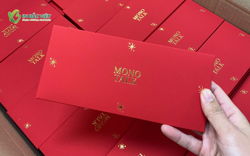 Set hộp lì xì ép kim Mono Talk cao cấp