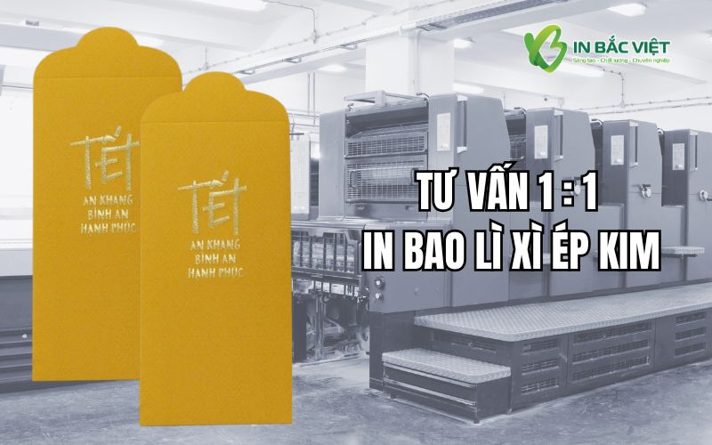 Tư vấn in lì xì ép kim cá nhân, doanh nghiệp tại xưởng in bắc việt