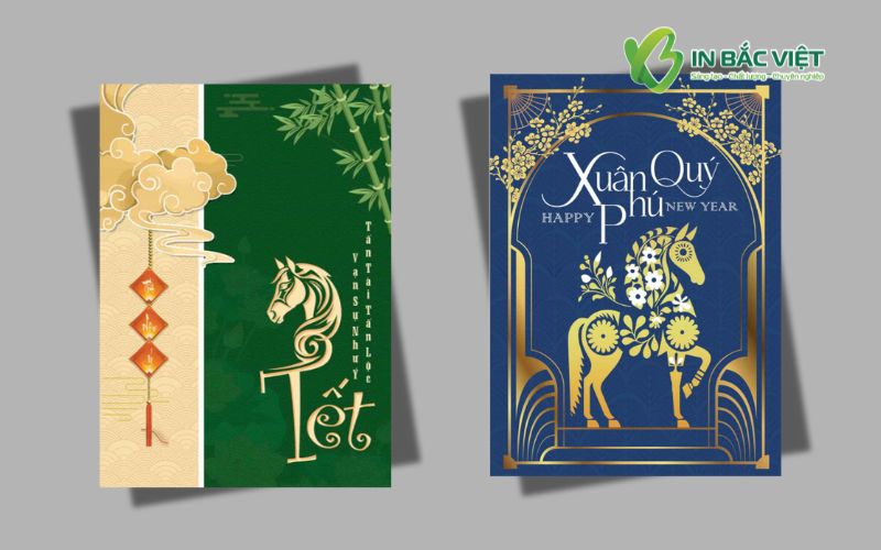 Xu hướng thiết kế thiệp chúc Tết công ty – doanh nghiệp năm Bính Ngọ 2026