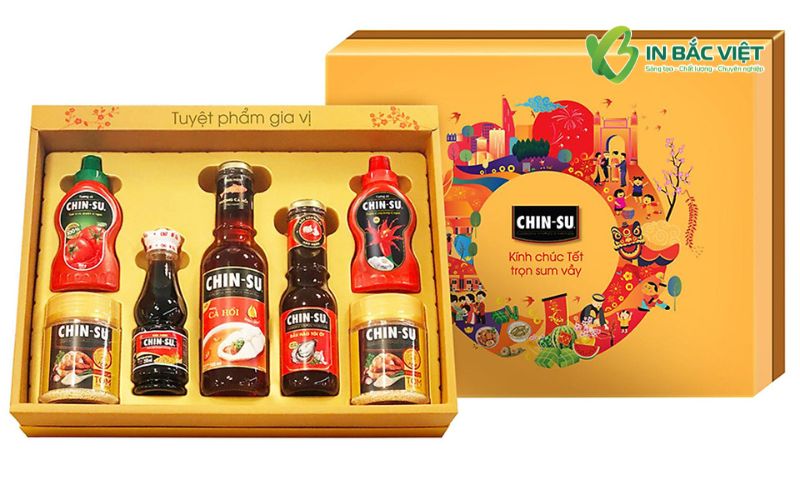 Mẫu hộp quà Tết CHIN-SU 