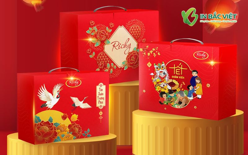Hộp quà Tết Richy đa dạng mẫu mã