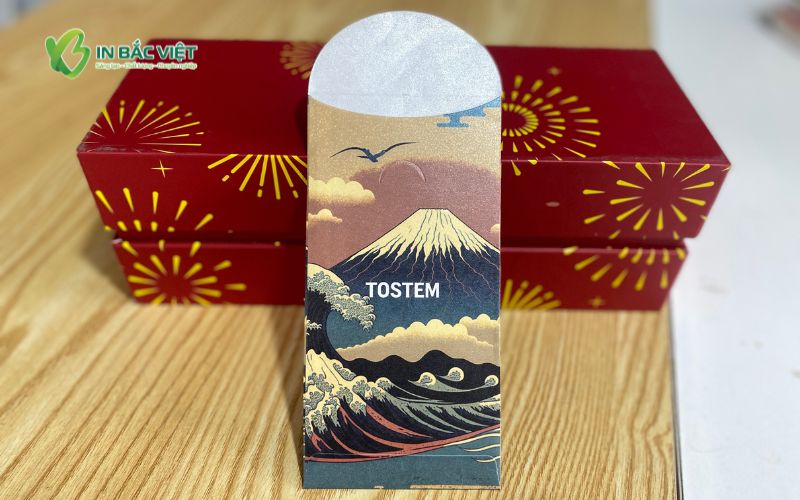 Mẫu lì xì giấy mỹ thuật ánh trai tạo hiệu ứng nổi bật, sang trọng khi in ấn