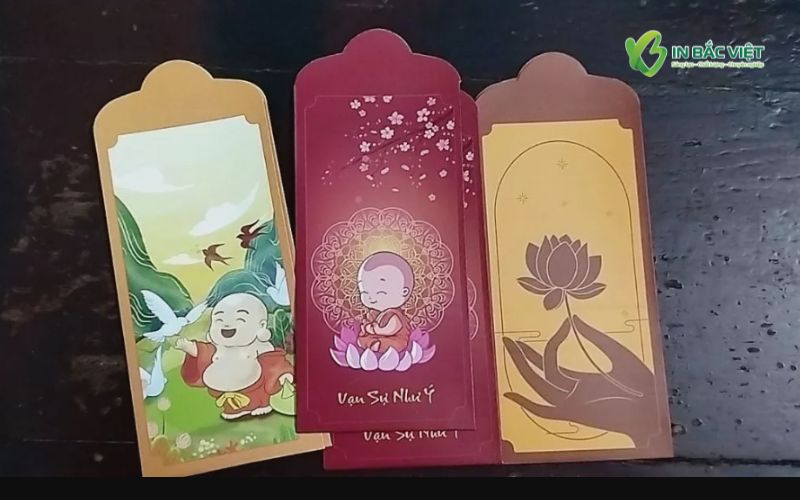 Ảnh thể hiện hai phong cách thiết kế lì xì được lựa chọn nhiều nhờ tính trang nhã và cảm giác an lạc mang lại