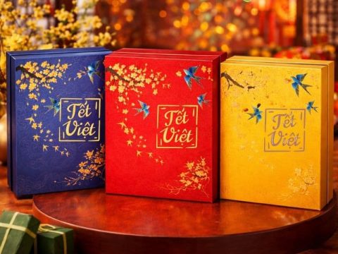 30+ MẪU HỘP QUÀ TẾT MÀU ĐỎ, XANH, VÀNG ẤN TƯỢNG
