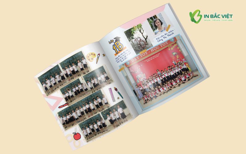Cuốn kỷ yếu lớp 1 dành cho các bé tiểu học, lưu giữ khoảnh khắc đầu tiên dưới mái trường