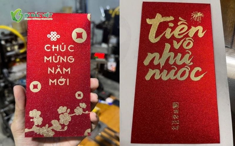 Lì xì cán màng kim tuyến cát tạo nên sự khác biệt đẳng cấp