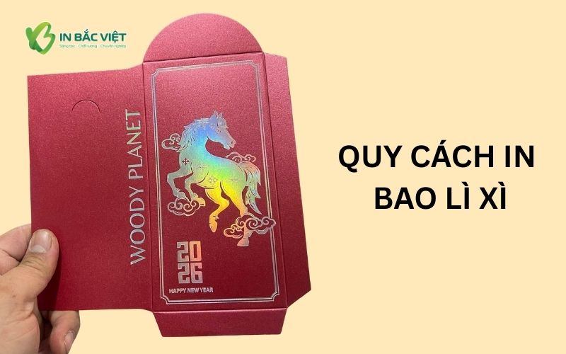 Quy cách in bao lì xì logo công ty, doanh nghiệp đúng nhận diện thương hiệu