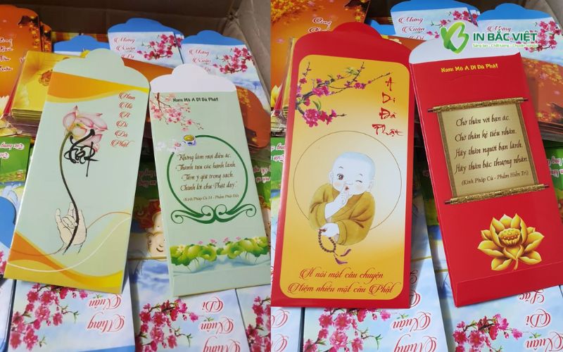 Tổng hợp các mẫu lì xì thiết kế trang nhã, mang lại cảm giác an lạc và thanh tịnh đầu năm