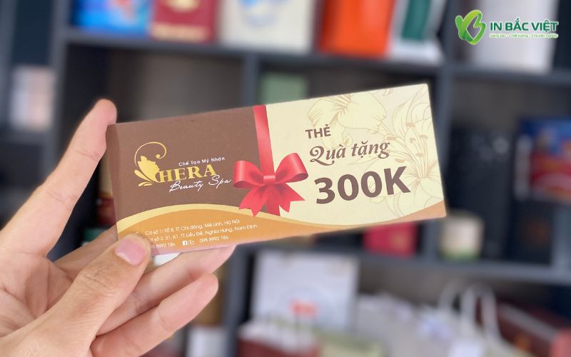 Báo giá in voucher spa tại In Bắc Việt