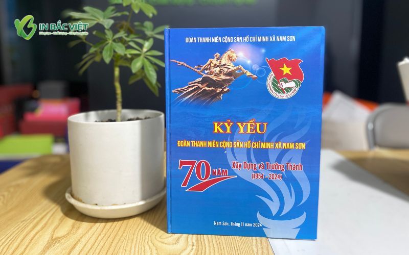 Mẫu kỷ yếu Đoàn Thanh niên Cộng sản Hồ Chí Minh xã Nam Sơn in bìa cứng
