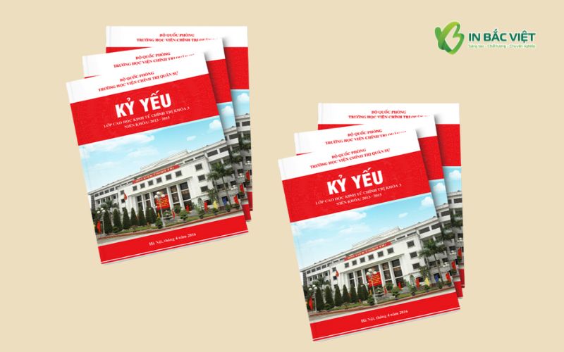 Mẫu kỷ yếu quân đội khóa học bồi dưỡng cao cấp thiết kế trang trọng