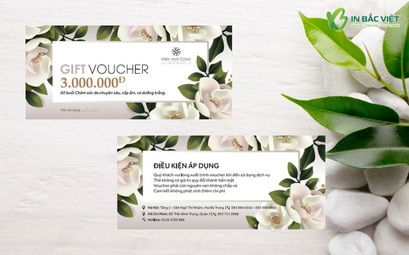 Gift voucher clinic spa chăm sóc da chuyên sâu