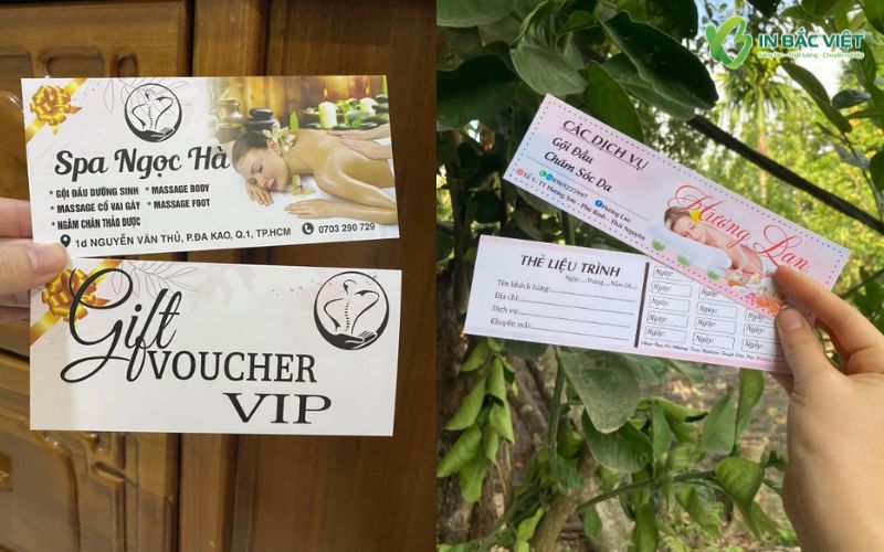 Các mẫu voucher spa dưỡng sinh và gift voucher VIP dịch vụ massage body