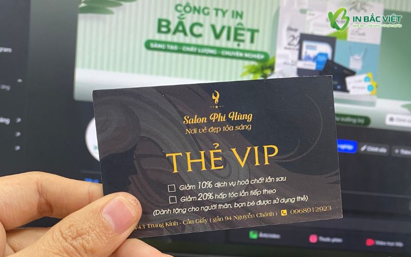 Thẻ VIP giảm giá dịch vụ salon và spa dành cho khách hàng thân thiết