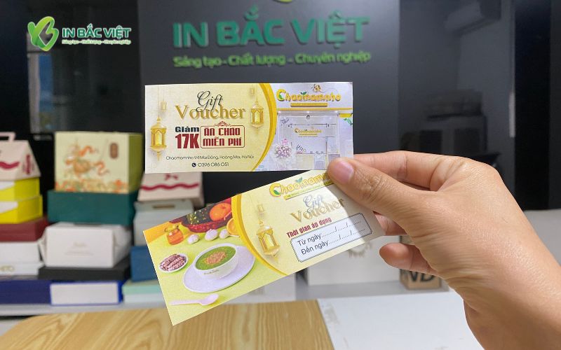 Phiếu giảm giá quán cháo 