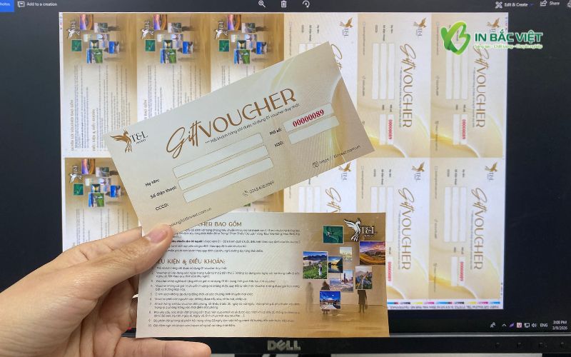 Dịch vụ thiết kế và in voucher du lịch giá rẻ tại In Bắc Việt