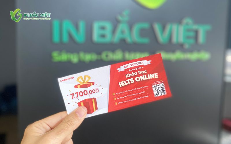 Gift voucher giảm giá khóa học IELTS online trị giá tiền mặt