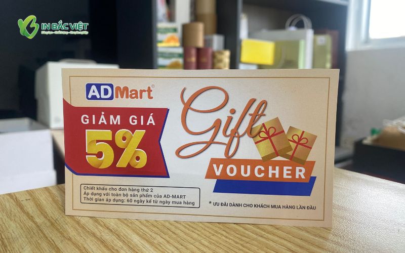 Gift voucher giảm giá mua hàng tại AD Mart