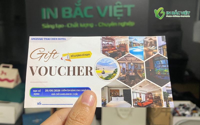 Gift voucher dành cho trải nghiệm tham quan và lưu trú tại khách sạn nghỉ dưỡng