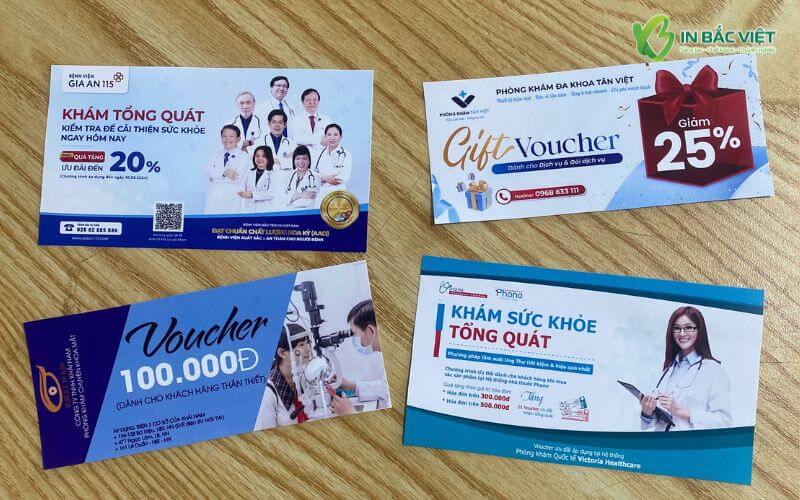 In phiếu giảm giá khám bệnh cho phòng khám tại In Bắc Việt