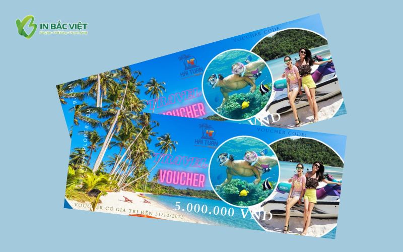 Gift Voucher du lịch nghỉ dưỡng biển bắt mắt