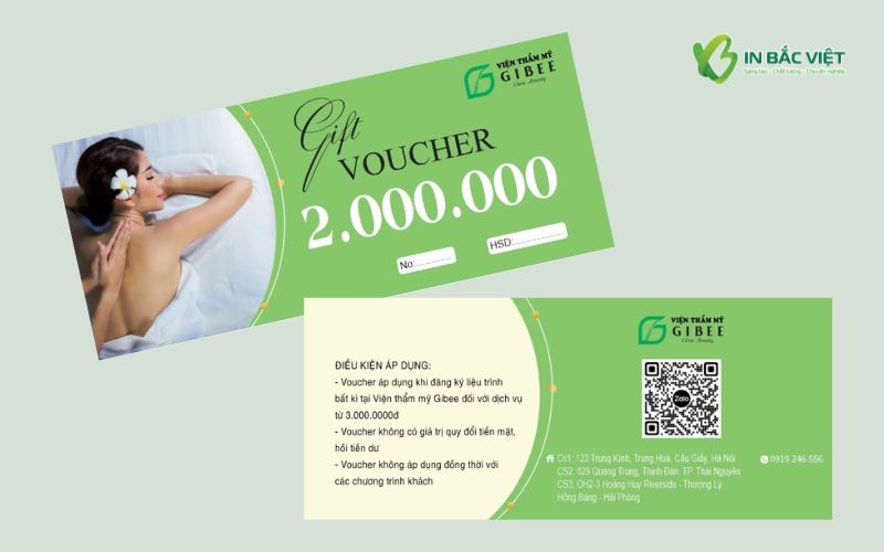Mẫu voucher giảm giá spa đẹp ấn tượng giúp thu hút khách hàng làm đẹp