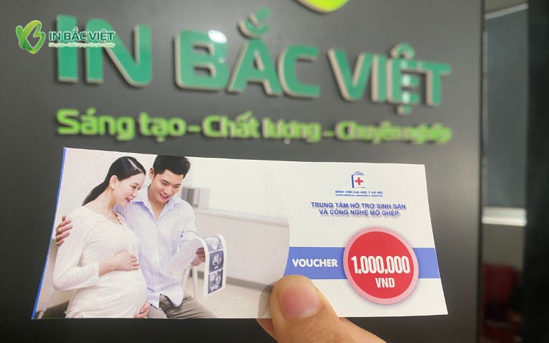 Mẫu voucher khám phụ sản trị giá 100000 vnđ dành cho dịch vụ chăm sóc thai kỳ