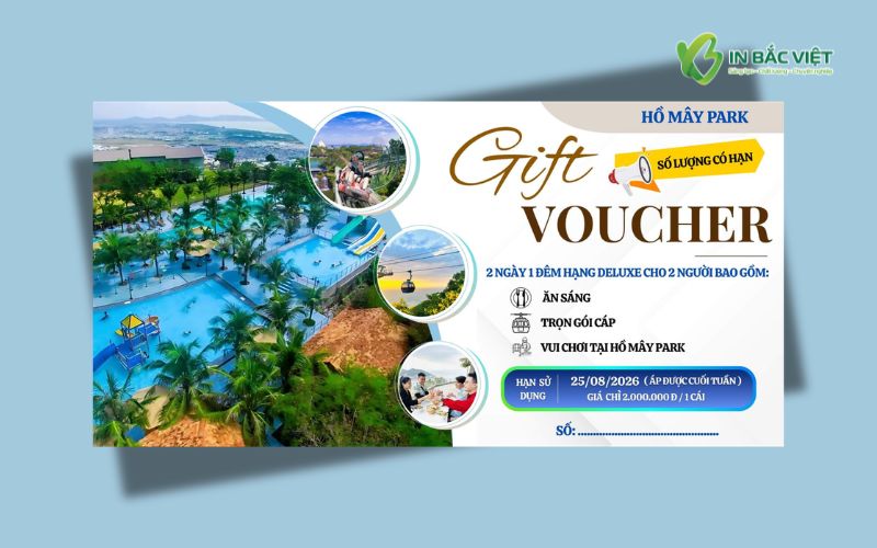 Mẫu voucher nghỉ dưỡng trọn gói cho khách sạn resort