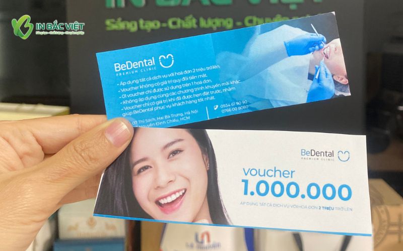Mẫu voucher nha khoa trị giá 1 triệu đồng