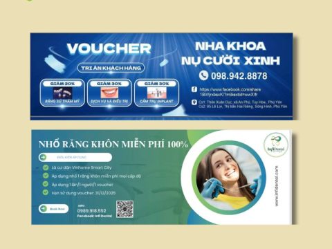 25+ MẪU VOUCHER NHA KHOA SANG TRỌNG 