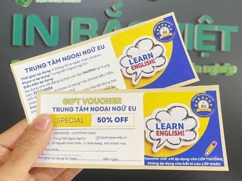 35+ MẪU VOUCHER TRUNG TÂM TIẾNG ANH CHUYÊN NGHIỆP