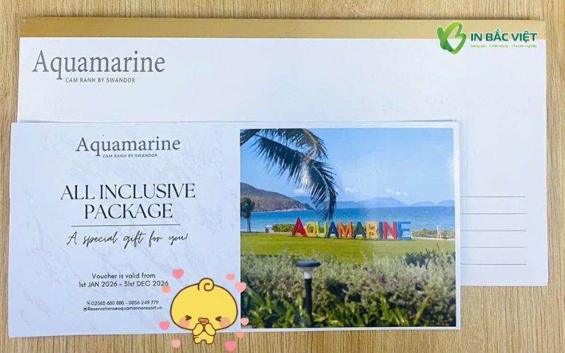 Phiếu quà tặng nghỉ dưỡng trọn gói tại resort Aquamarine Cam Ranh