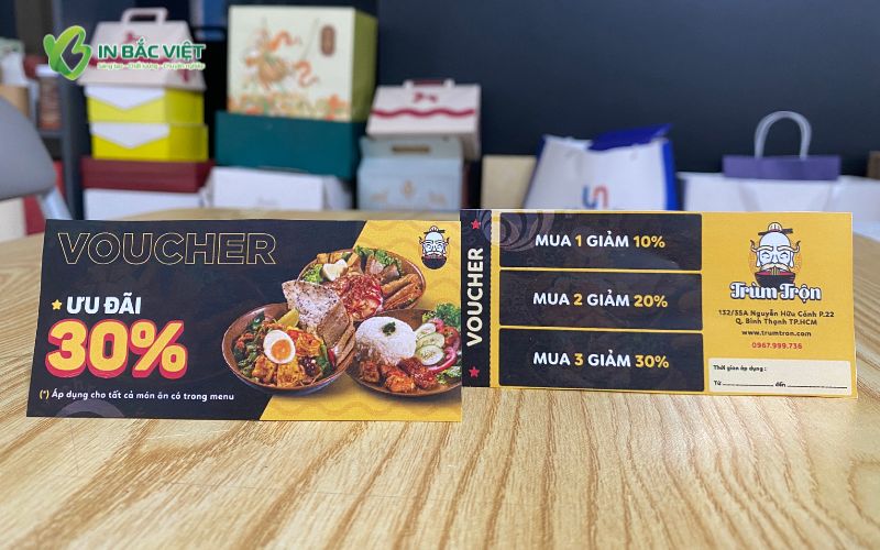 Voucher ăn uống ưu đãi giảm giá lớn cho khách hàng nhà hàng