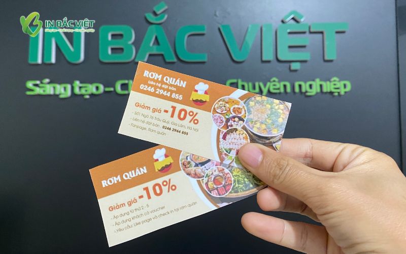 Mẫu voucher quán lẩu Rơm Quán giảm giá 10% cho khách dùng bữa