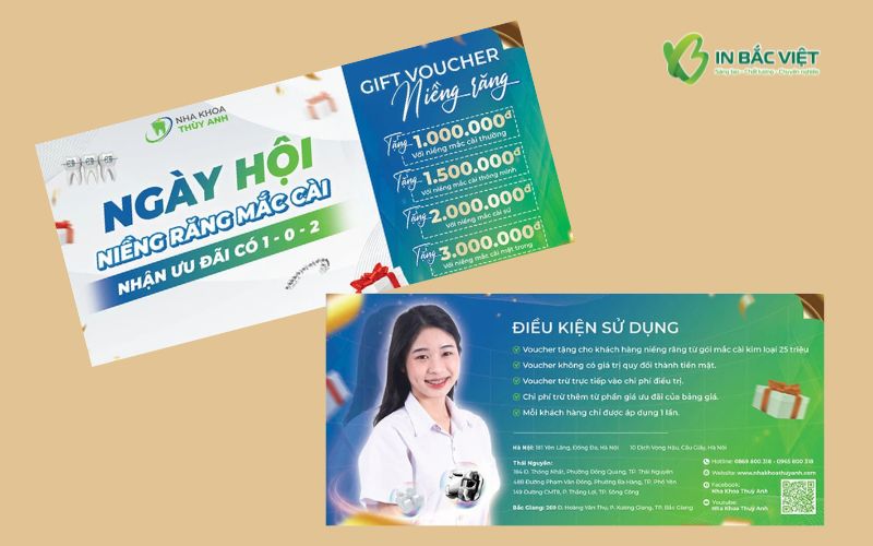 Voucher ưu đãi niềng răng mắc cài trong chương trình ngày hội nha khoa