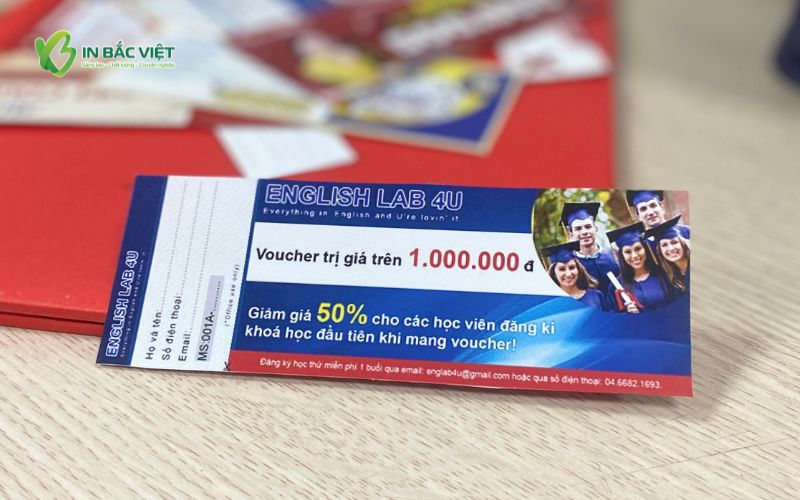 Voucher giảm học phí khóa học tiếng Anh dành cho học viên đăng ký mới