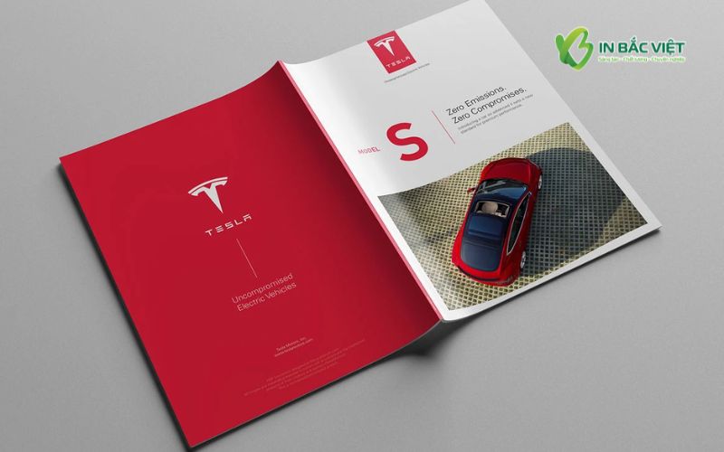 Catalogue xe ô tô khổ A4 dọc thiết kế tối giản, hiện đại