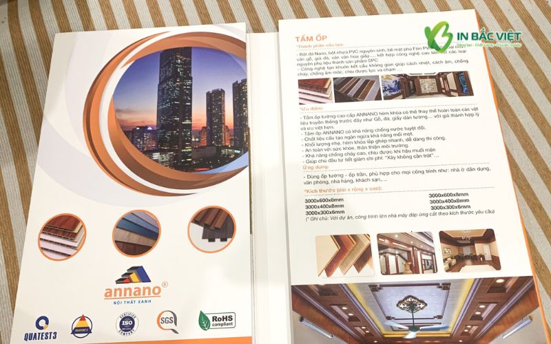 Catalogue bìa cứng giúp tạo ấn tượng chuyên nghiệp khi giới thiệu sản phẩm