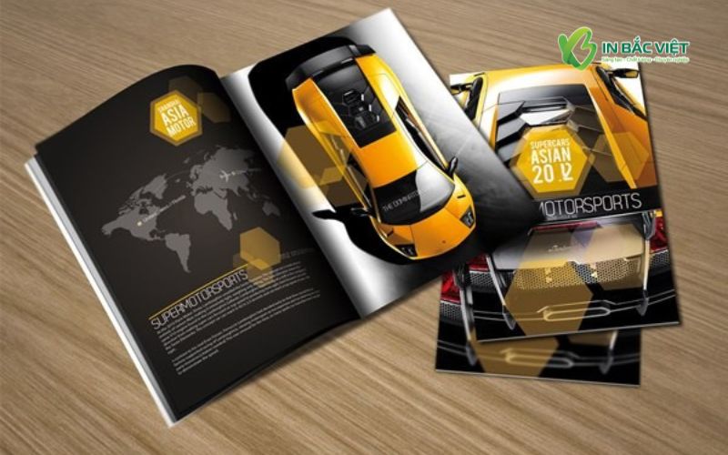 Thiết kế catalogue ô tô ấn tượng với hình ảnh xe cao cấp giúp thu hút khách hàng
