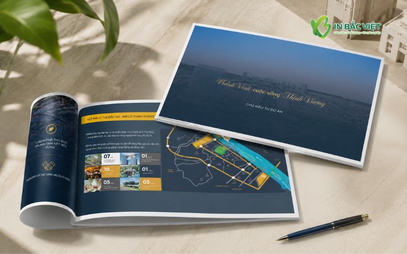 Catalogue bất động sản hỗ trợ tư vấn dự án với bố cục rõ ràng dễ theo dõi