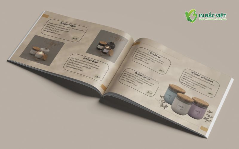 Catalogue sản phẩm nến thơm decor thiết kế tinh tế