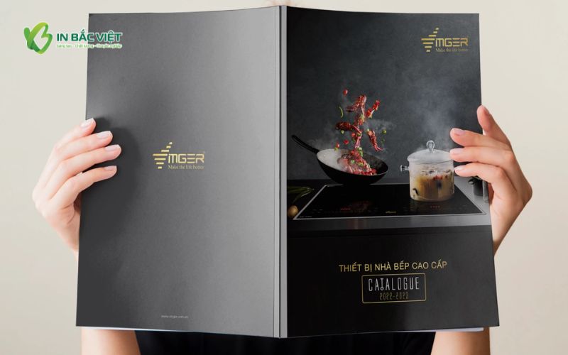Mẫu catalogue giấy mỹ thuật ngành thiết bị nhà bếp cao cấp