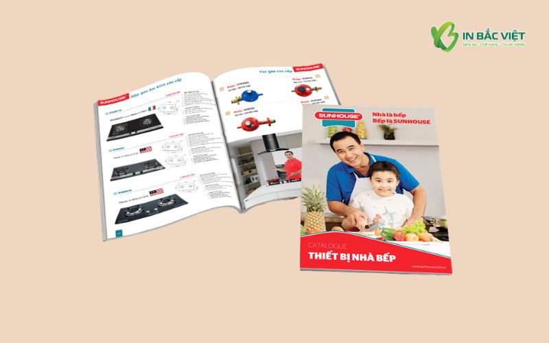 Mẫu catalogue thiết bị nhà bếp thương hiệu Sunhouse