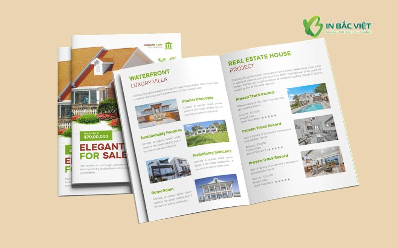 Mẫu catalogue villa nghỉ dưỡng khổ A4 thiết kế hiện đại sang trọng