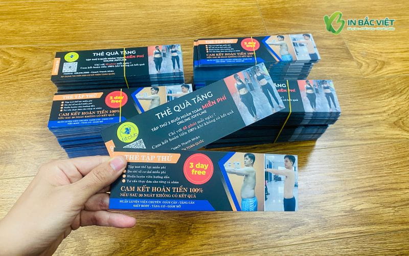 In Voucher giá rẻ, số lượng linh hoạt tại xưởng In Bắc Việt Hà Nội