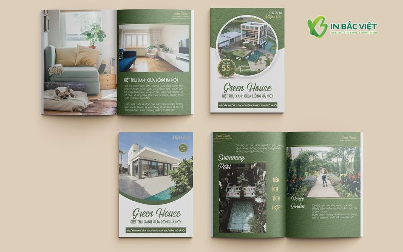 Mẫu catalogue bất động sản biệt thự thiết kế ấn tượng không gian sống xanh