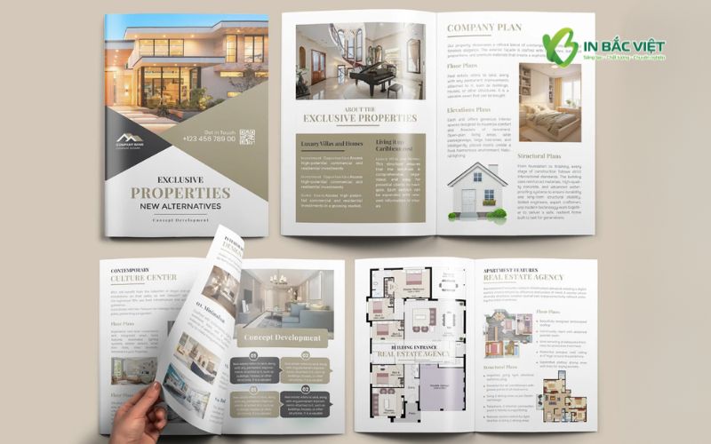 catalogue bất động sản nhà ở thiết kế sang trọng bố cục chuyên nghiệp