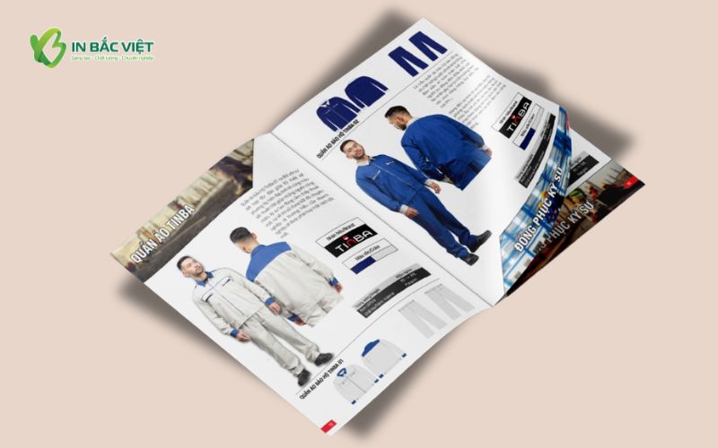 Mẫu catalogue sản phẩm đồng phục kỹ sư thiết kế chuyên nghiệp